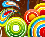 Floral colorful background