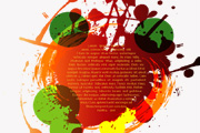 Vector grunge text
