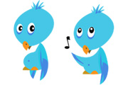 Free Twitter bird icons