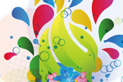 abstract summer vector illustration