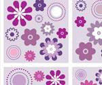 Velvet Flowers Vector Graphic