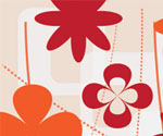 Wall Flowers Vector Graphic