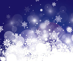 Winter Landscape Vector Graphic