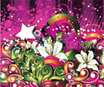 Free vector floral grungy illustrat