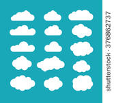 set of blue sky  clouds. cloud...