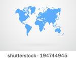 blue world map vector