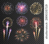 festive patterned firework ...