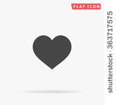 heart icon vector. 