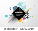 vector of abstract geometric...