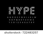 vector of modern abstract font...