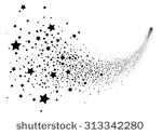 abstract falling star vector  ...