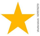 big gold star icon isolated ...