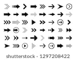 arrows big black set icons....