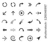 vector arrows signs isolated on ...