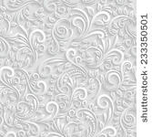 vector floral 3d seamless...